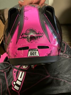 ICON THRESHOLD ALLIANCE PINK MOTORCYCLE HELMET