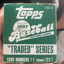 1987 Topps Baseball "Traded" Series Box - 132 Cards