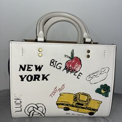 COACH Sketch Print Rogue 25 Leather Satchel Bag