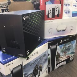 xbox x ps5 disc Nintendo Switch Oculus Meta Quest2 New Sealed No Credit Needed Pay Down Only