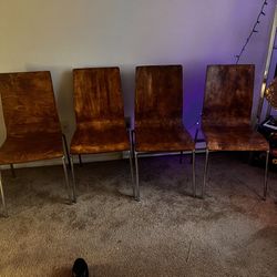 4 Mid Century Modern  Chairs