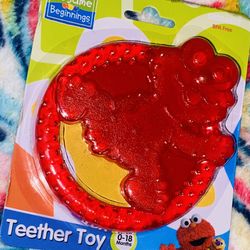 0-18 Mths Sesame St Elmo Designed Teether Baby Toy 