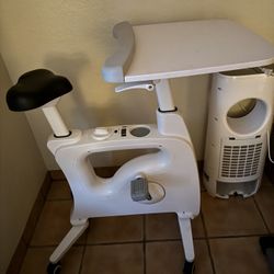 Exercise Bike With Desk