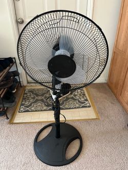 Cooling Oscillating Standing Fan Rotating Air Circulation