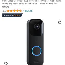 Blink Doorbell And 2 Outdoor/Indoor Cameras