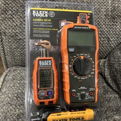 Multimeter, Voltage Tester and Outlet Tester Premium Electrical Tool Set
