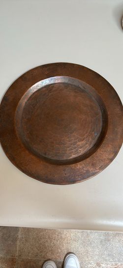 Vintage copper charger