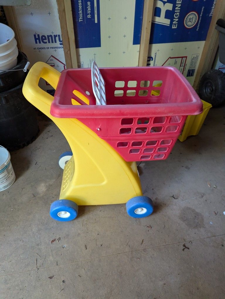 Plastic Kids Toddler Shopping Cart