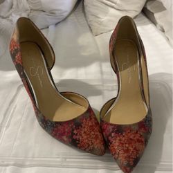 Pink Flower Jessica Simpson High Heels W8
