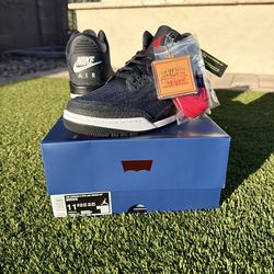 Nike Air Jordan 3 Retro Levi’s Indigo NEW/SNKRS RECEIPT SIZE: 11.5 $265 FIRM ONLY!