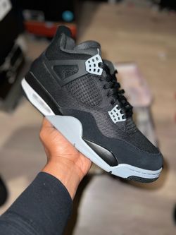Jordan 4 Retros Black Canvas