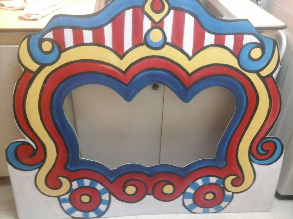 Carnival party decoration photo board