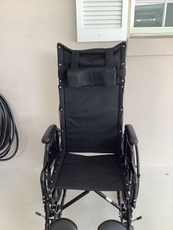 Medline Reclining Wheel Chair With Auvon Cushion
