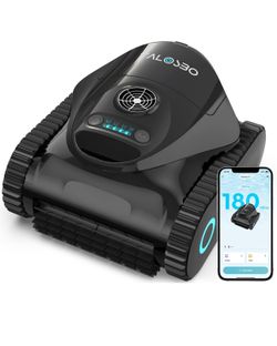 2026 New) TALOSBO C1 Robotic Pool Cleaner, 180 Mins, Ultra-Strong Suction, Wall & Waterline Cleaning, Pool Vacuum for Inground Pools up to 1615 sq.ft,