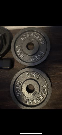 Set Of 25lb Weight Plates 2”hole