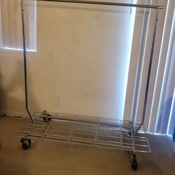 Commercial Rolling  Clothes Rack 