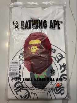 Chrome and bape collab shirt size small