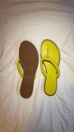 Tory Burch Women’s Lime Braided Thong Sandals