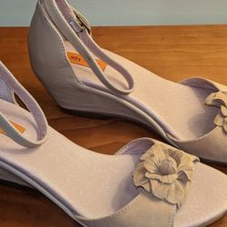 MIZ MOOZ Carmen Women's Size 9 Wedge Dress Sandals Tan Suede Leather New NWT NWB