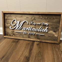 Custom Wooden Sign