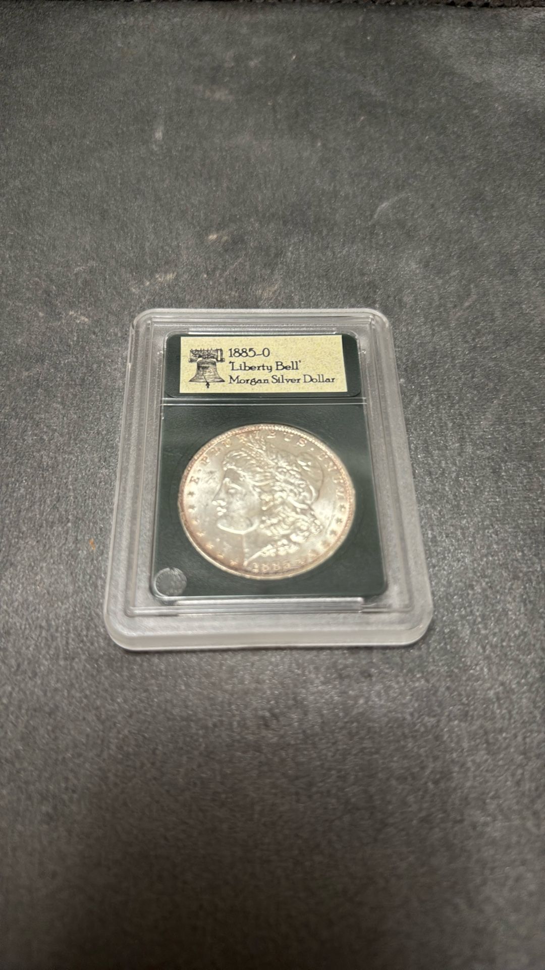 1885 “Liberty Bell” Morgan Silver Dollar 