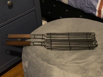 Kabob Grill Baskets, Set of 2, 11 inches long