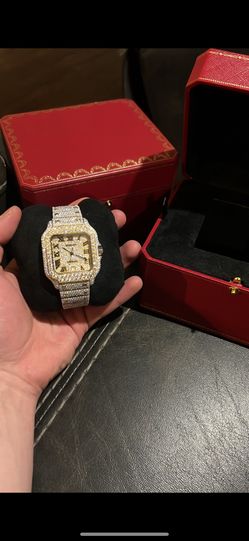 Moissanite Bussdown Watch 