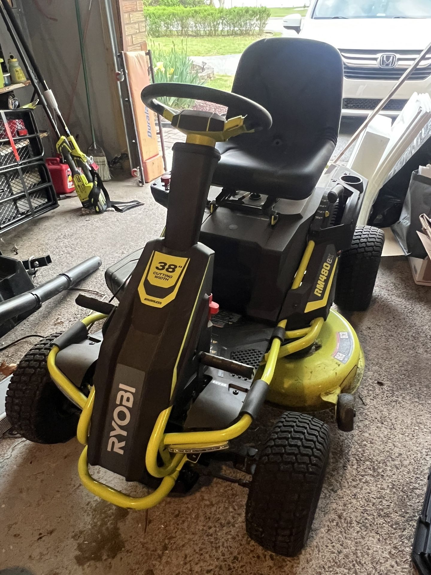 RYOBI Electric Riding Lawn Mower