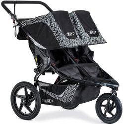 BOB Gear Revolution Flex 3.0 Duallie Jogging Stroller, Double Stroller, Graphite Black