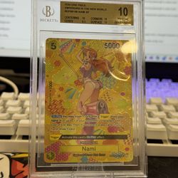 One Piece Nami SP Alt Art BGS 10
