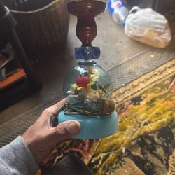 Vintage Lamp Stand Glass 