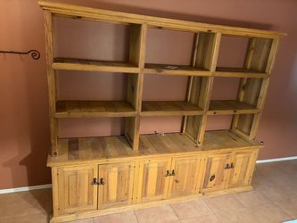 RUSTIC SHELVING CABINET UNIT
