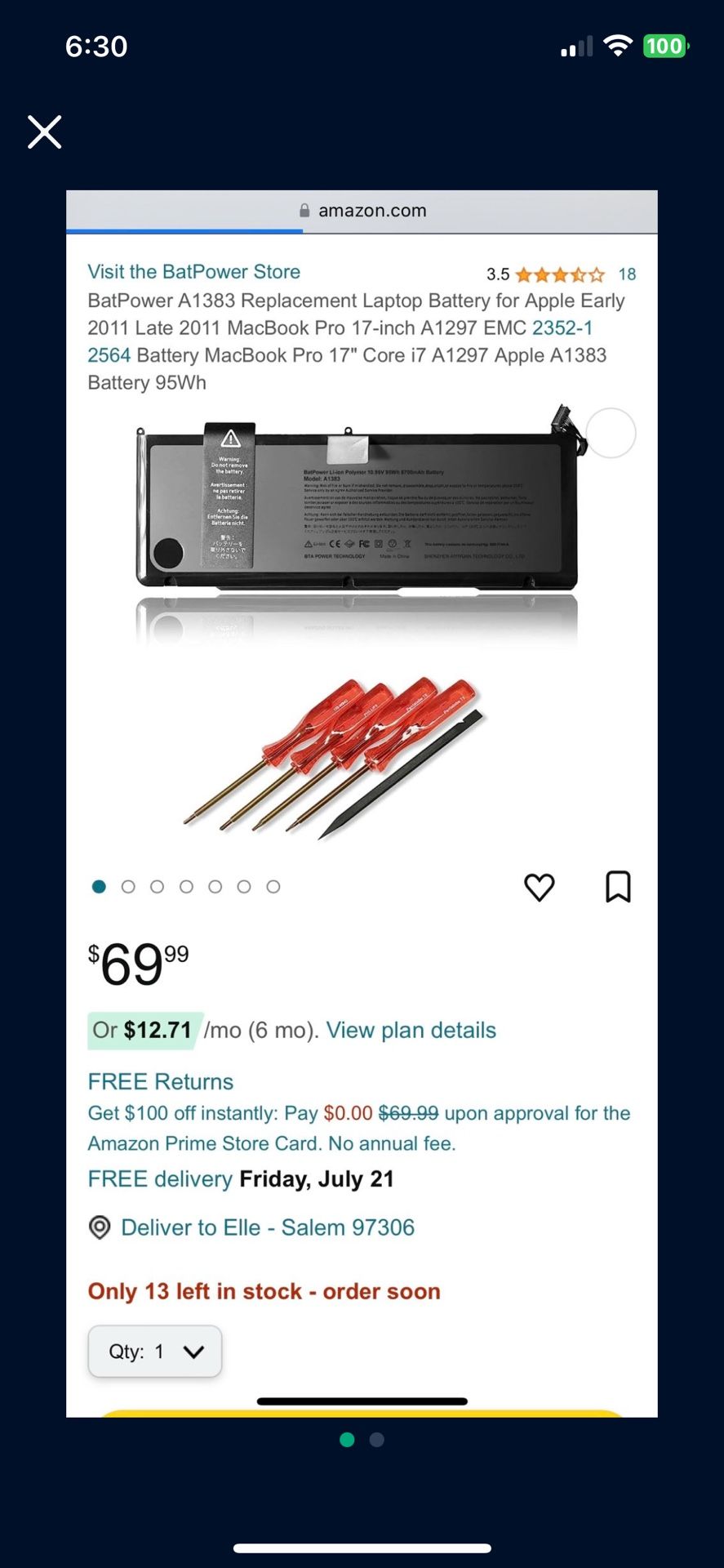 MacBook Pro Battery Replacement