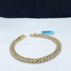 10k monaco iced out diamonds bracelet 💎