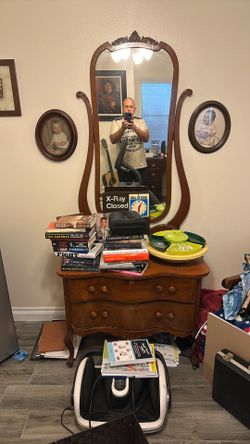Antique Dresser And Mirror