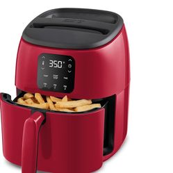 Digital Air Fryer – 2.6 Quart Small Compact Mini Air Fryer for French Fries, Nuggets & More, 1-2 People, Auto Shut Off, Adjustable Temp, Dishwasher Sa