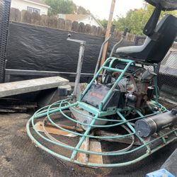 6ft Multiquip Ride On Power Trowel Finisher 20 Hp