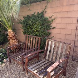 Wooden outdoor furniture chairs