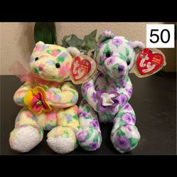 TY Beanie Babies Double Set Bloom & Corsage