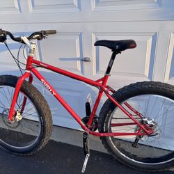 Men’s Surly Red Fat Tire Bike 