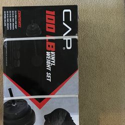 Brand New Cap 100LB VINYL WEIGHT SET