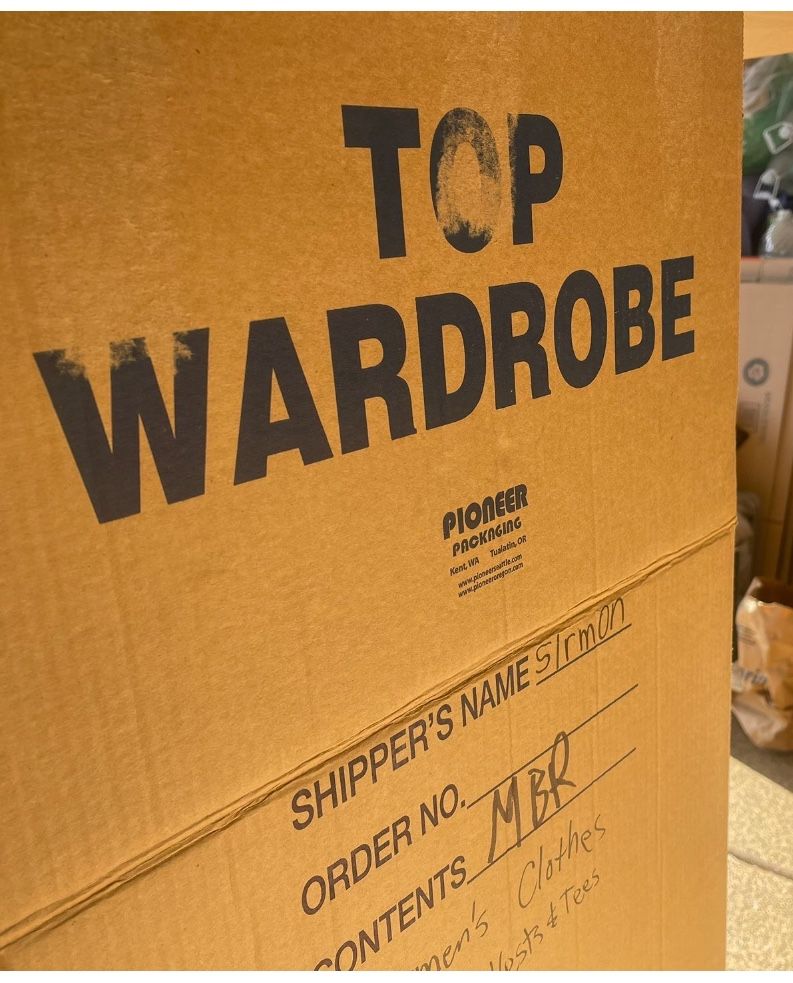 HOW the WEST was WON WARDROBE MOVING BOXES HARDWARE Incl’d. $9.00 ea! GR8T BUY