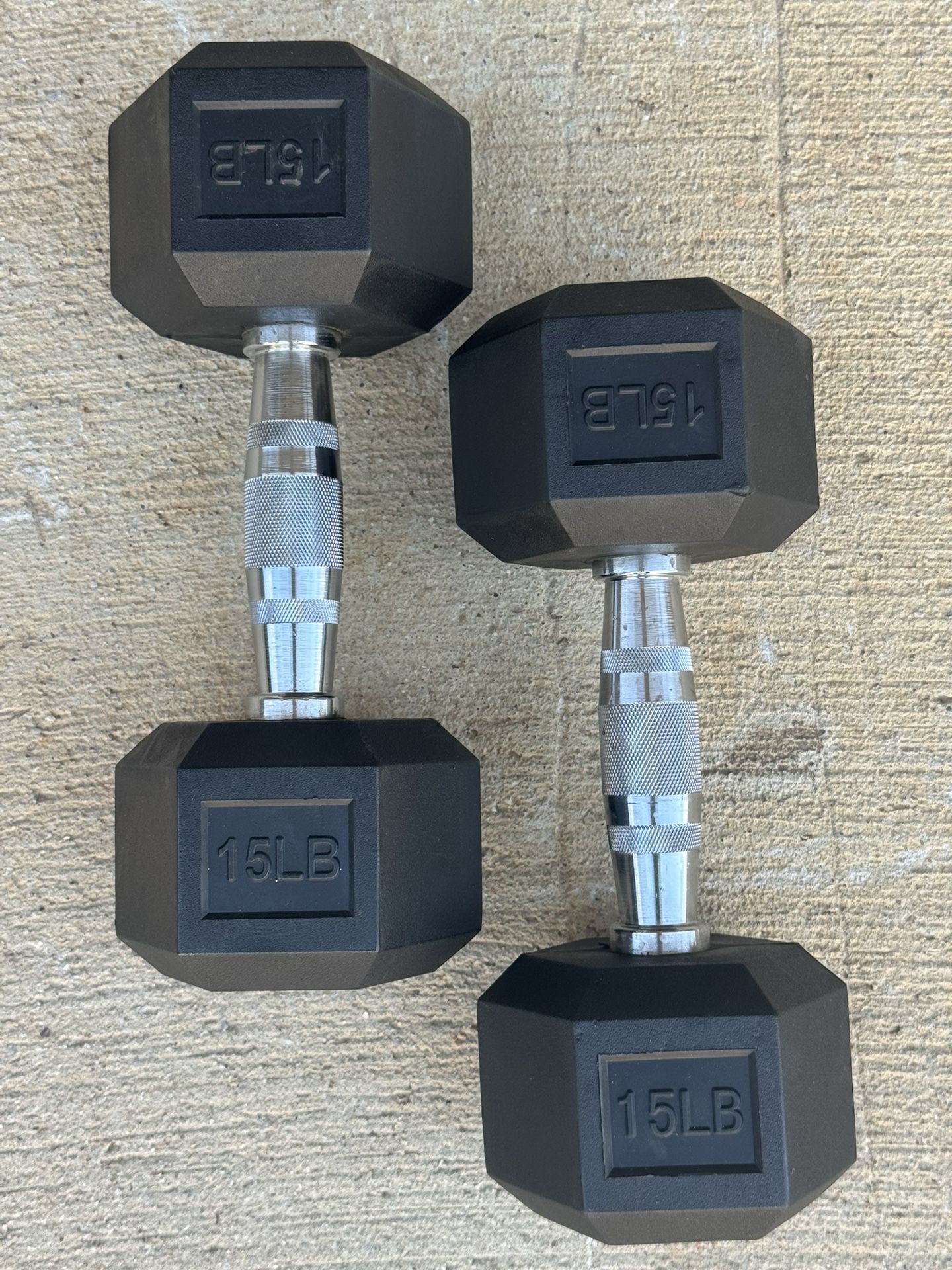 Brand new 15 lb Dumbbells