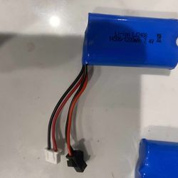 3 Pack 7.4V 1200mAh 14500 Li-ion Battery w/ Charger RC Car