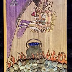 wood burning art journal 