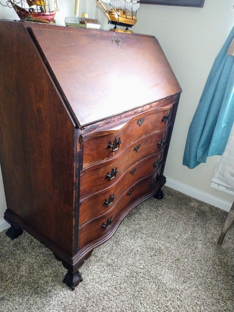 1930's Claw and ball Foot Desk