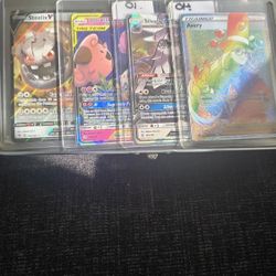 Set Of 4 Full Holo Pokemon Cards