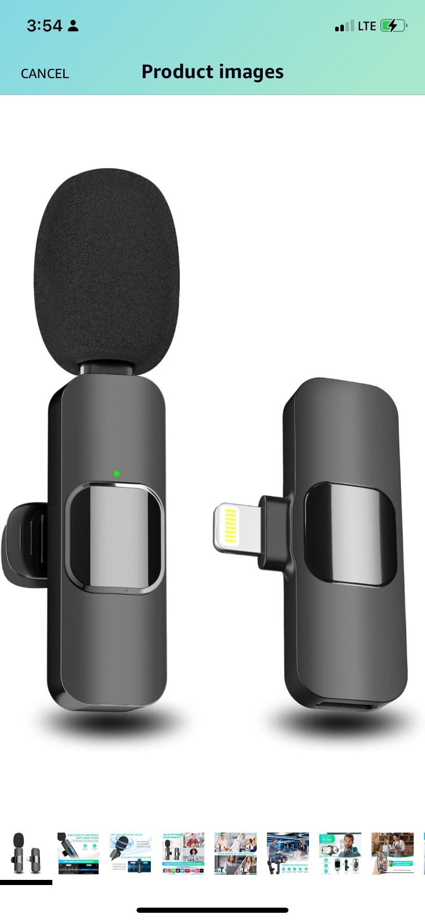 Wireless Microphone for iPhone iPad, Mini Microphone, Wireless