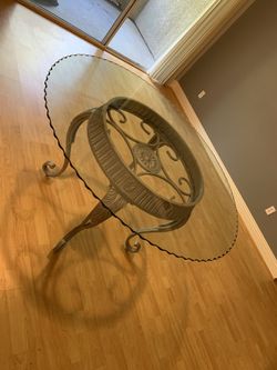 Glass Top Dining Table