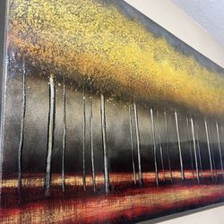 Fall trees canvas